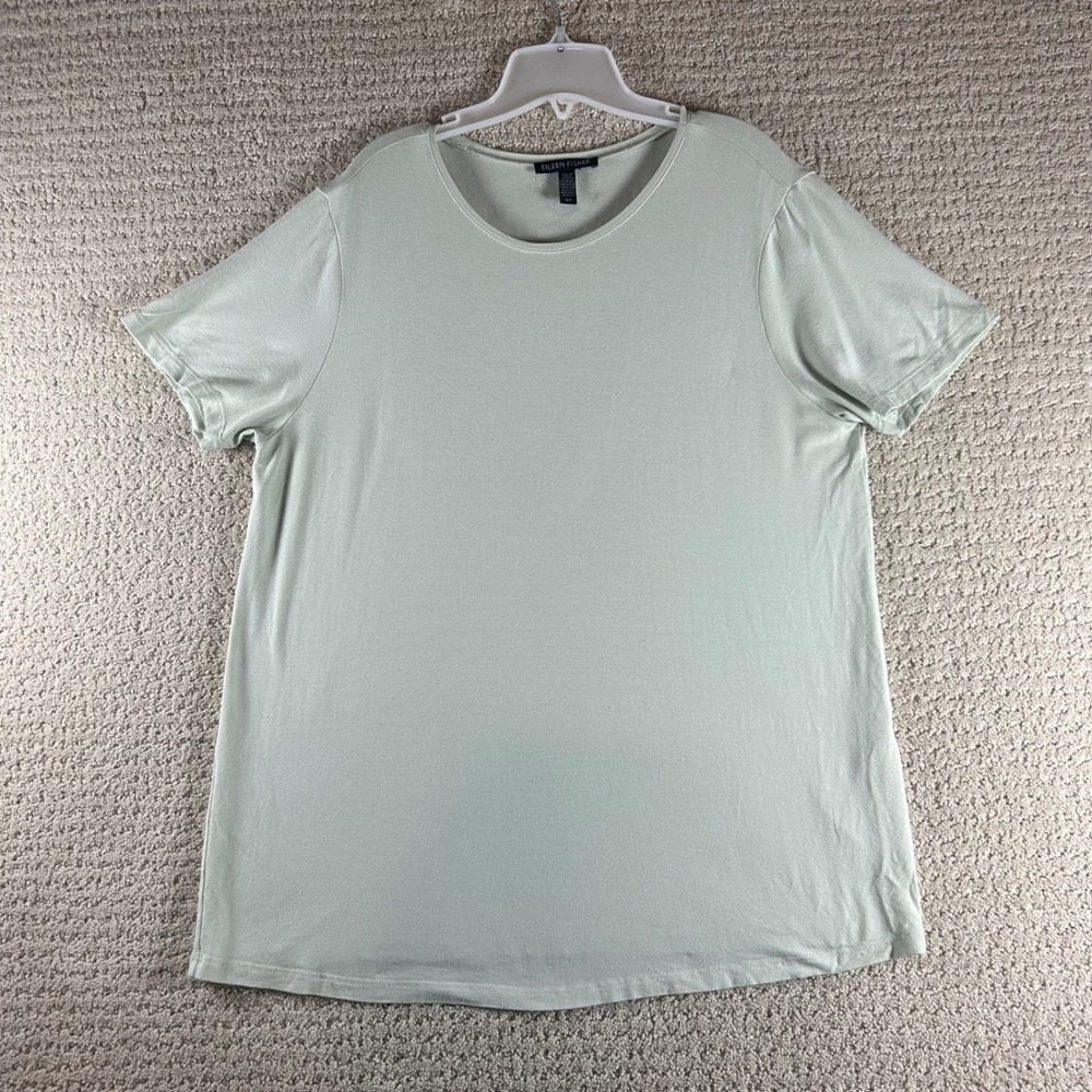 Eileen Fisher Womens Petite SP Short Sleeve T-Shirt‎ Top